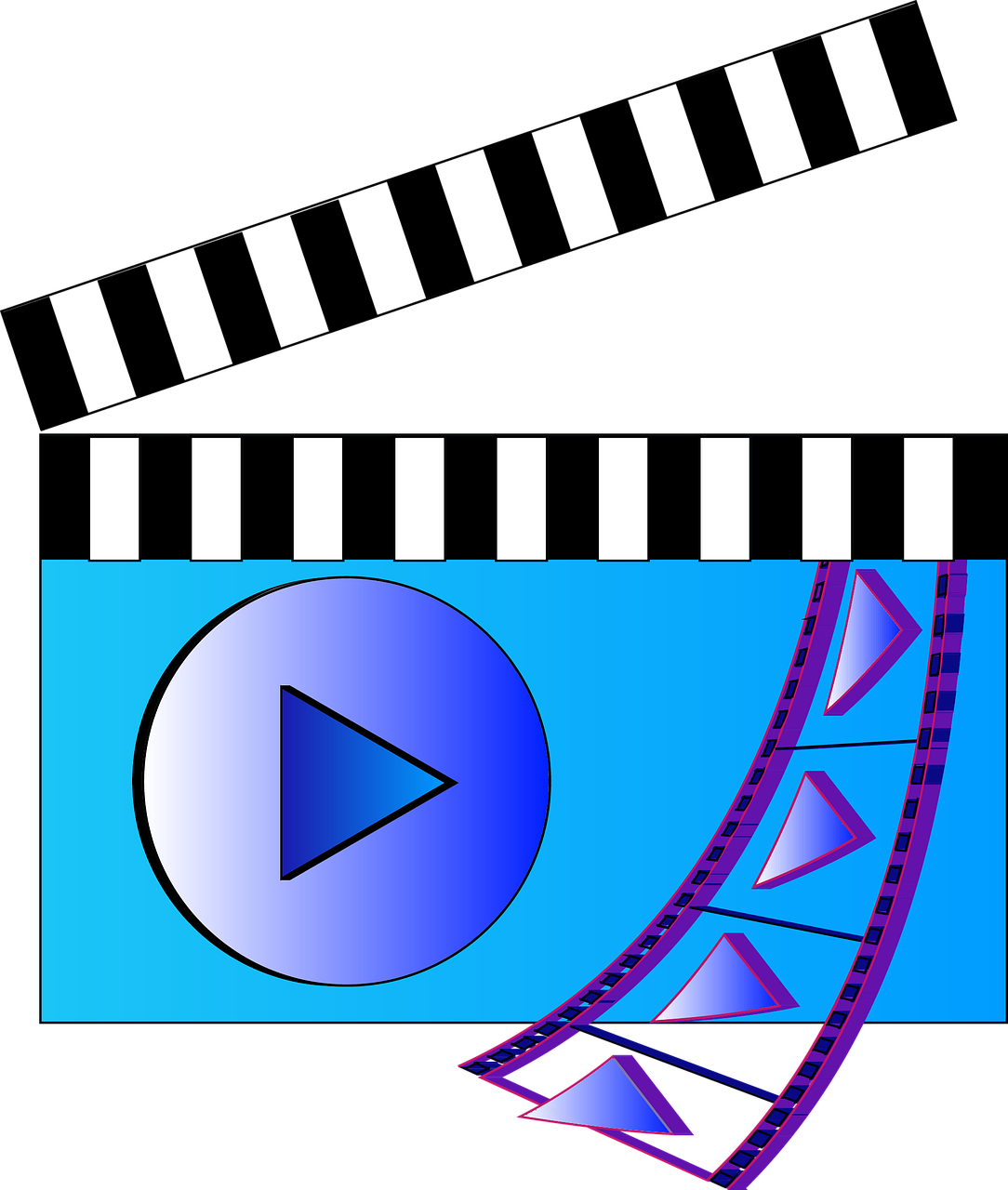 Cinema Film Icon Video Png Image - Film Video Icon Clipart (1084x1280), Png Download