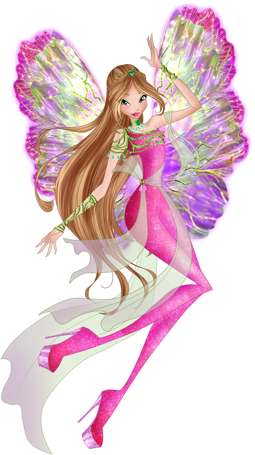 World Of Winx Dreamix Flora Clipart (1024x1626), Png Download