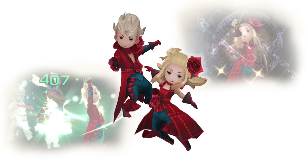 Red Mage Bravely Default Clipart (1030x540), Png Download
