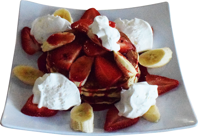 Pancakes - Vanilla Ice Cream Clipart (750x515), Png Download