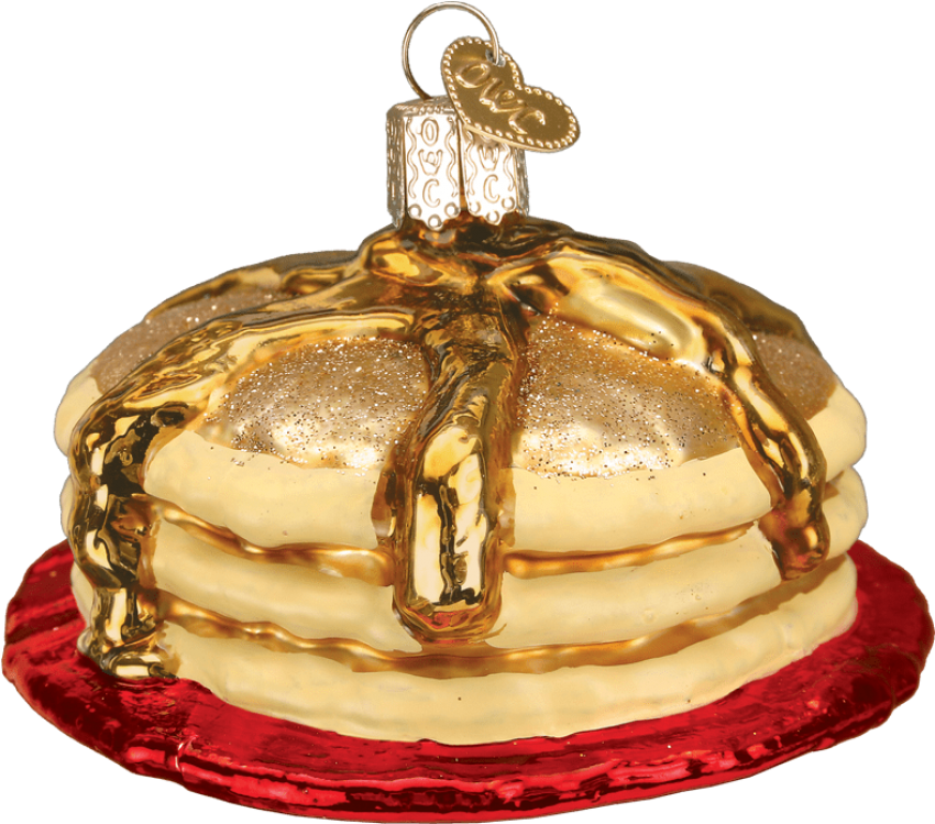 Free Png Download Old World Christmas Short Stack Pancakes - Maple Syrup Ornament Clipart (850x749), Png Download