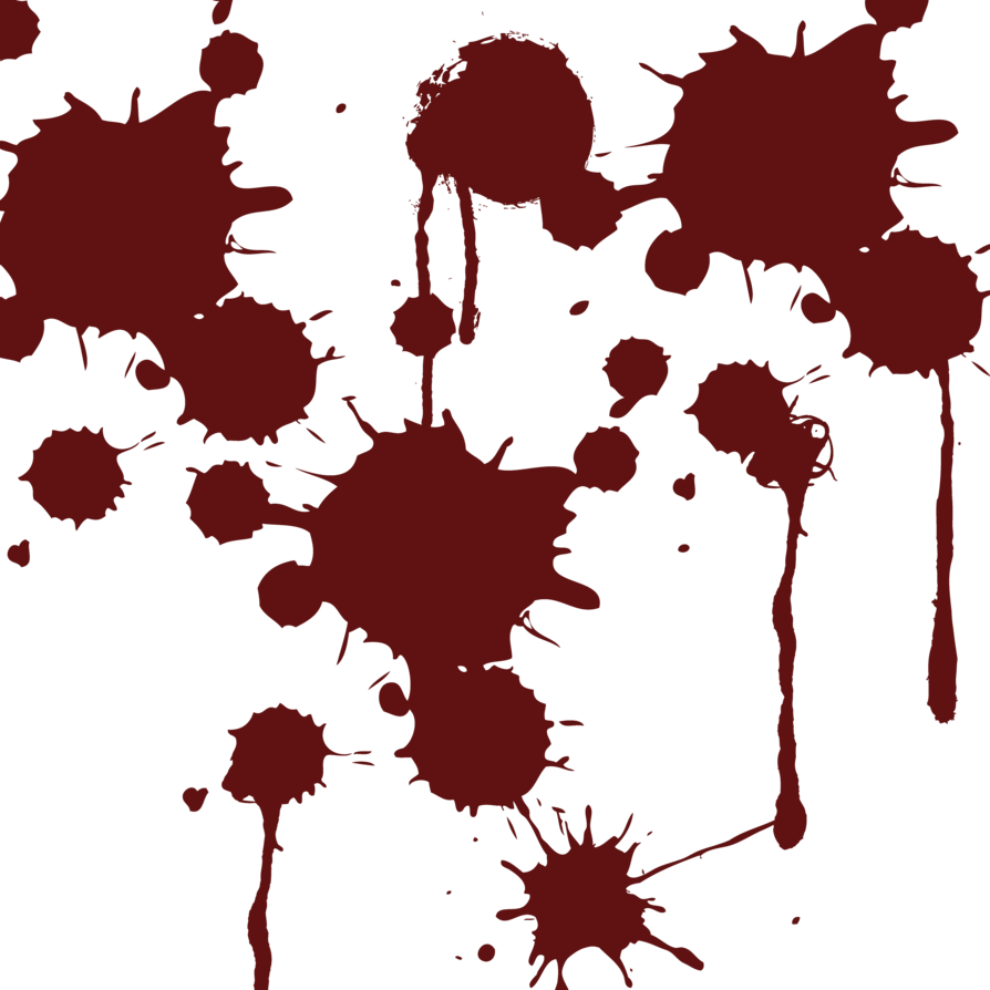 Blood Splatter Png - Blood Splatter Outline Clipart (894x894), Png Download
