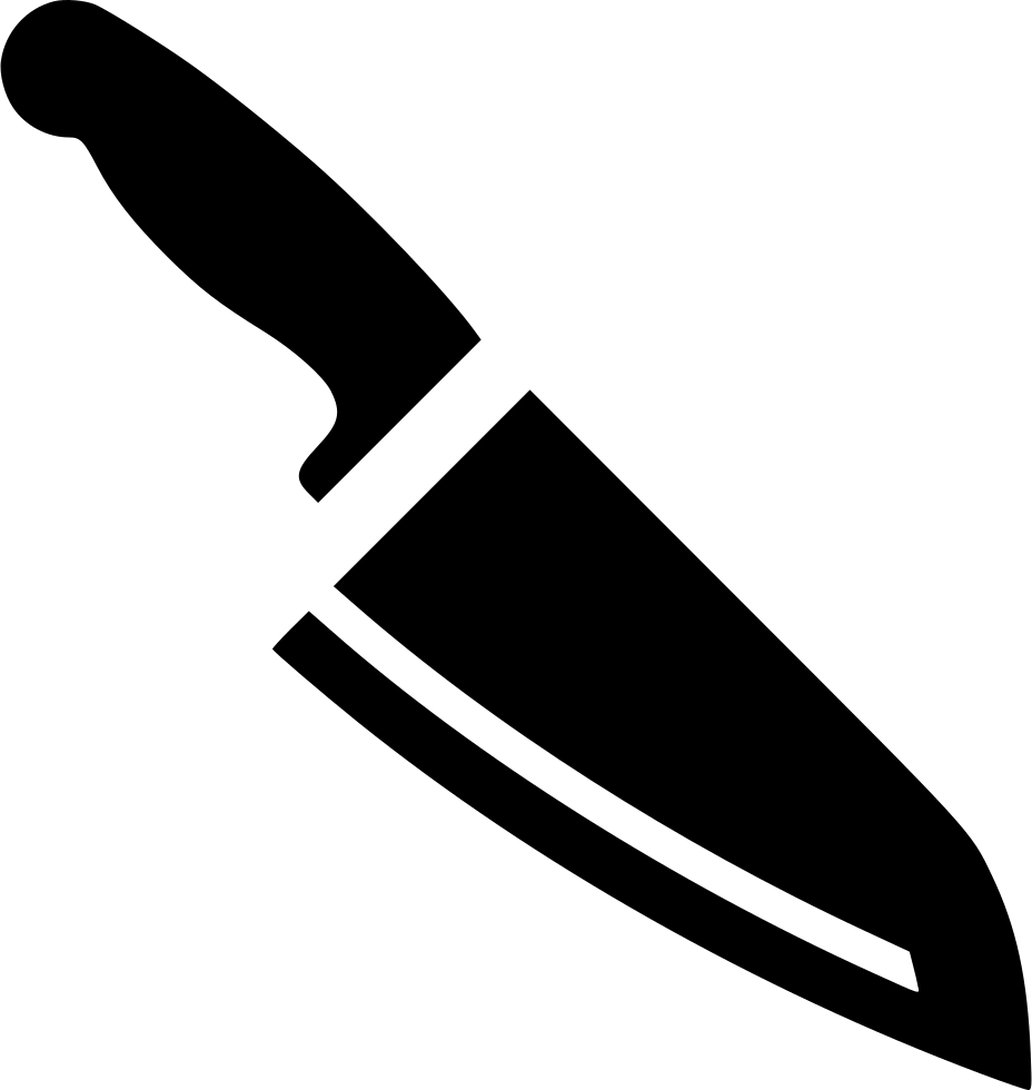 Png File Svg Pluspng - Png Knife Black And White Clipart (928x980), Png Download