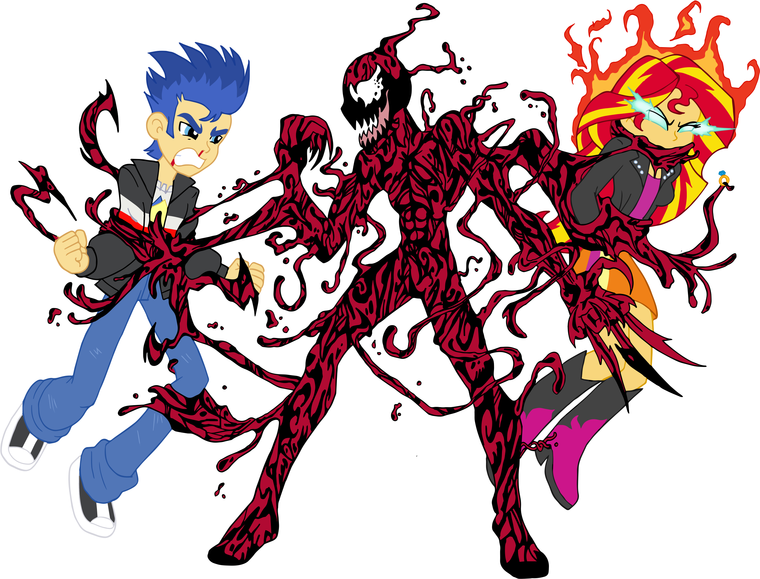 Venom Clipart Carnage - Ryuko Matoi Venom - Png Download (2857x2113), Png Download
