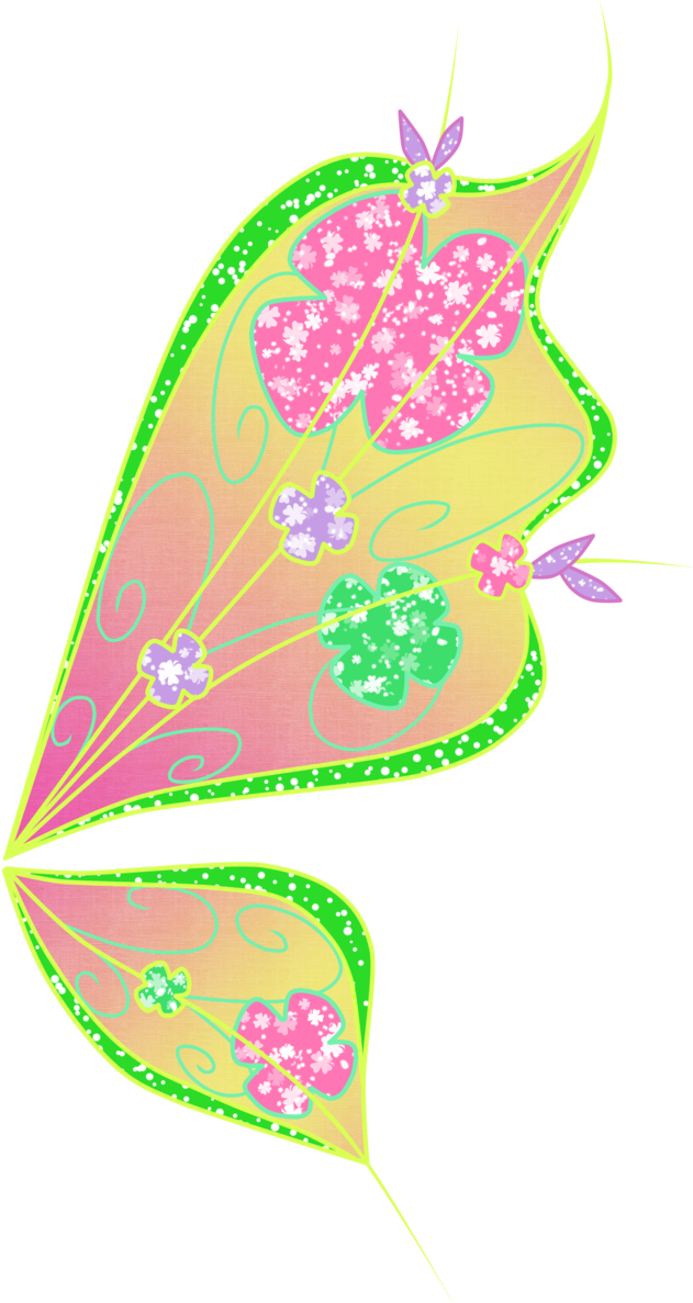Believix Winx Flora Roxy Tecna In You Clipart - Flora Believix Wings - Png Download (1024x1317), Png Download