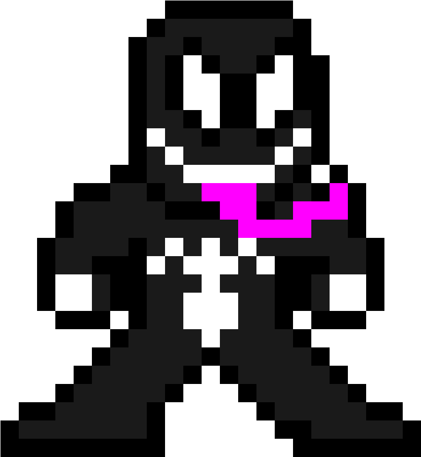 Venom Sprite - Venom Pixel Art Clipart (1184x1184), Png Download