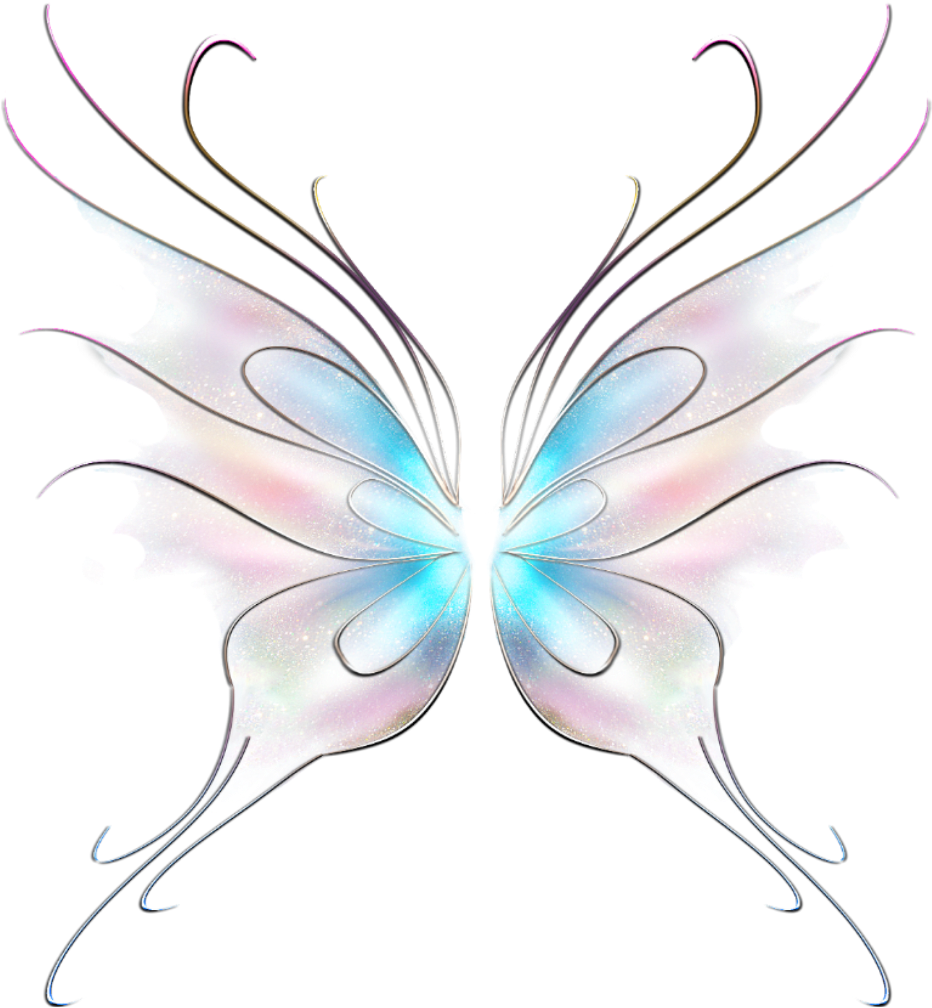Art Butterfly Fairy Wings Stickers - Swallowtail Butterfly Clipart (1024x1024), Png Download