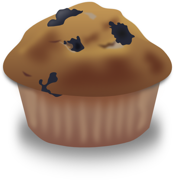 Blueberry Muffin Svg Clip Arts 576 X 596 Px - Png Download (576x596), Png Download