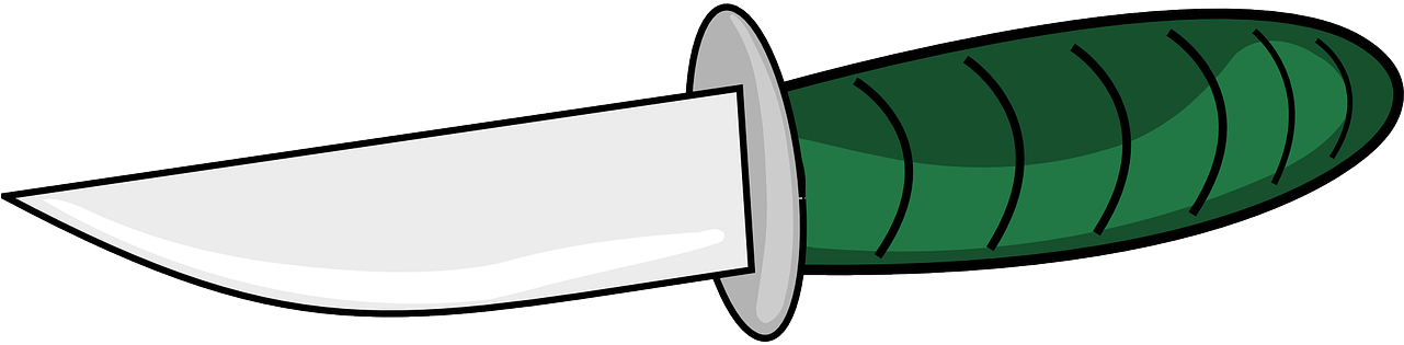 Dagger Knife Clipart Free Download On Png - Knife Clipart Transparent Png (800x600), Png Download