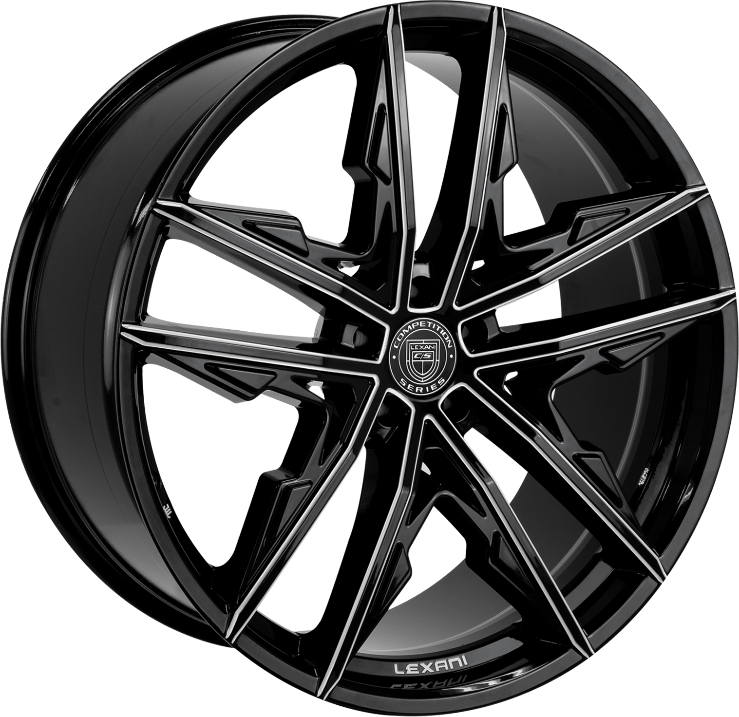 Gloss Black With Chrome Accents - Lexani Venom Clipart (1517x1472), Png Download