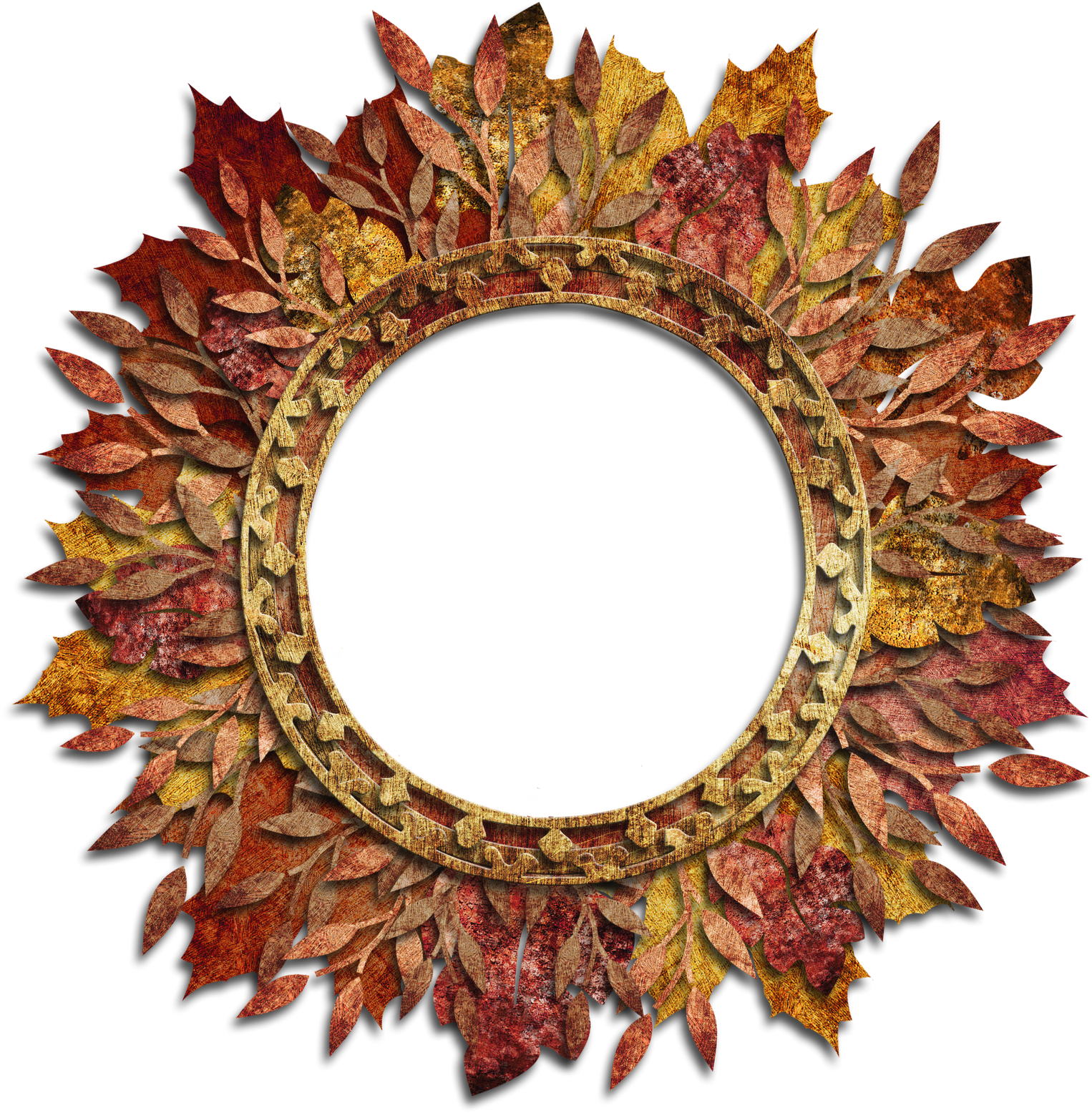 Png Photo Frame Round Clipart (1600x1588), Png Download