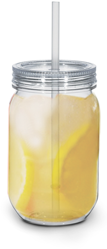 Plastic Mason Jar With Lemonade - Candle Clipart (731x1024), Png Download