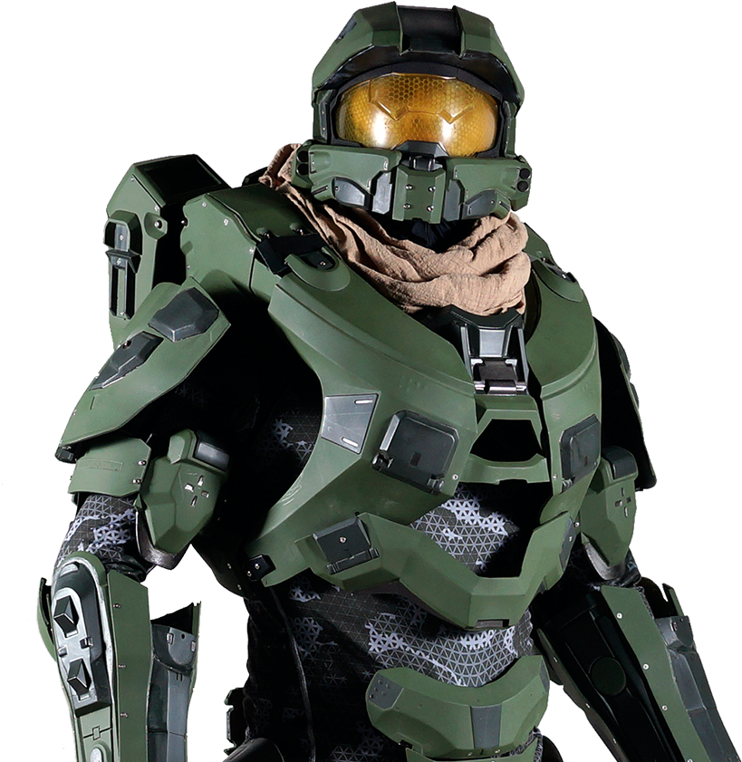 Wearable Armor Costume Master Chief View Details Read Clipart (819x841), Png Download