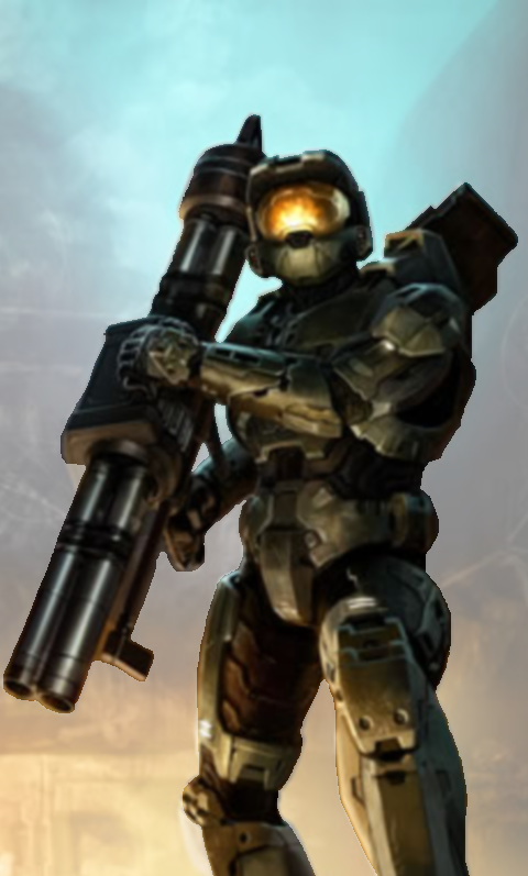 Phone - Halo Master Chief Rocket Launcher Clipart (480x797), Png Download