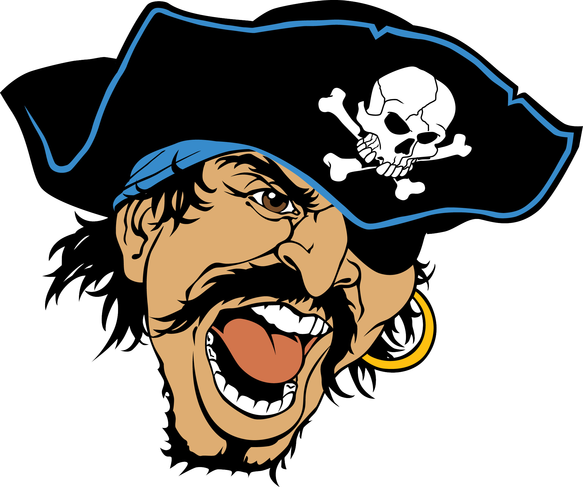 Pirate - Eleanor Roosevelt High School Raiders Clipart (2045x1708), Png Download