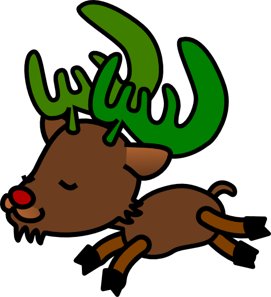 Christmas Reindeer Clipart - Rudolph The Red Nosed Reindeer - Png Download (546x599), Png Download