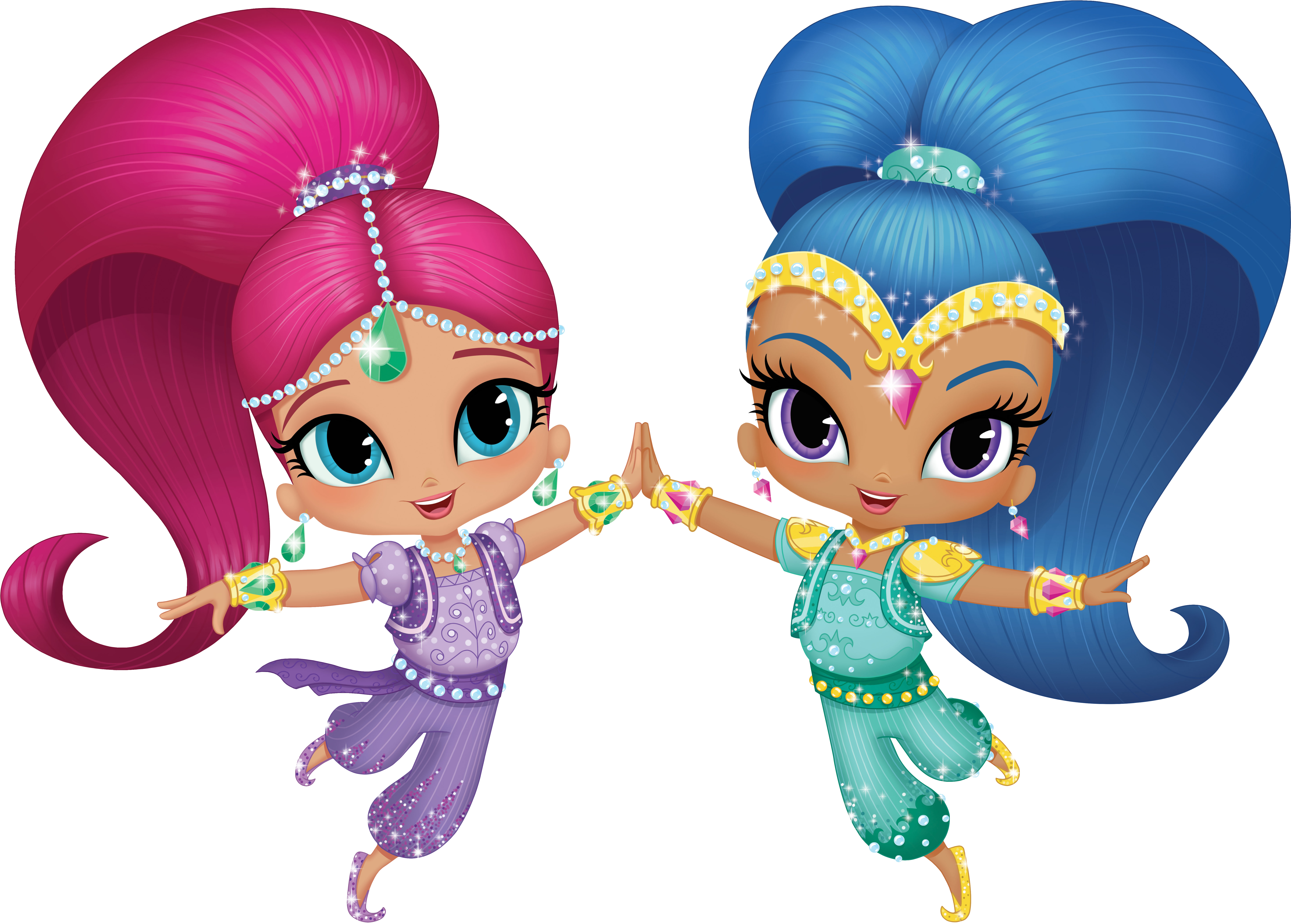 Shimmer And Shine Clipart - Png Download (7466x5344), Png Download