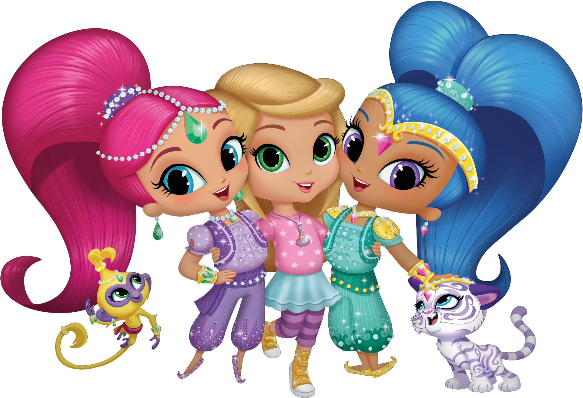 Shimmer And Shine Png Clipart (1958x1338), Png Download