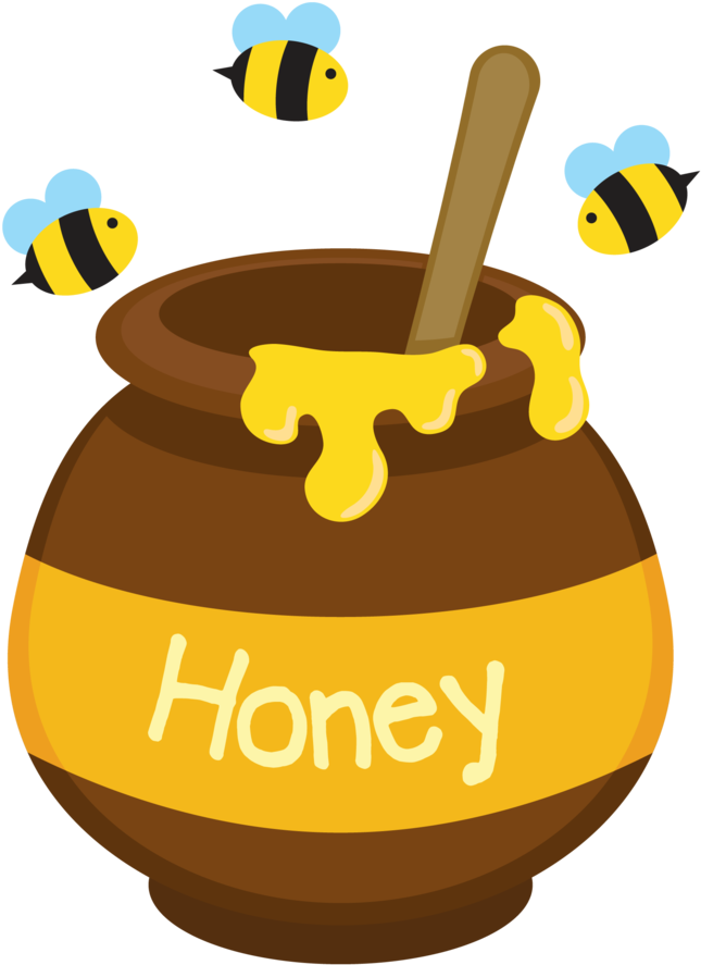 Honey Clipart Png - Honey Cartoon Png Transparent Png (652x900), Png Download