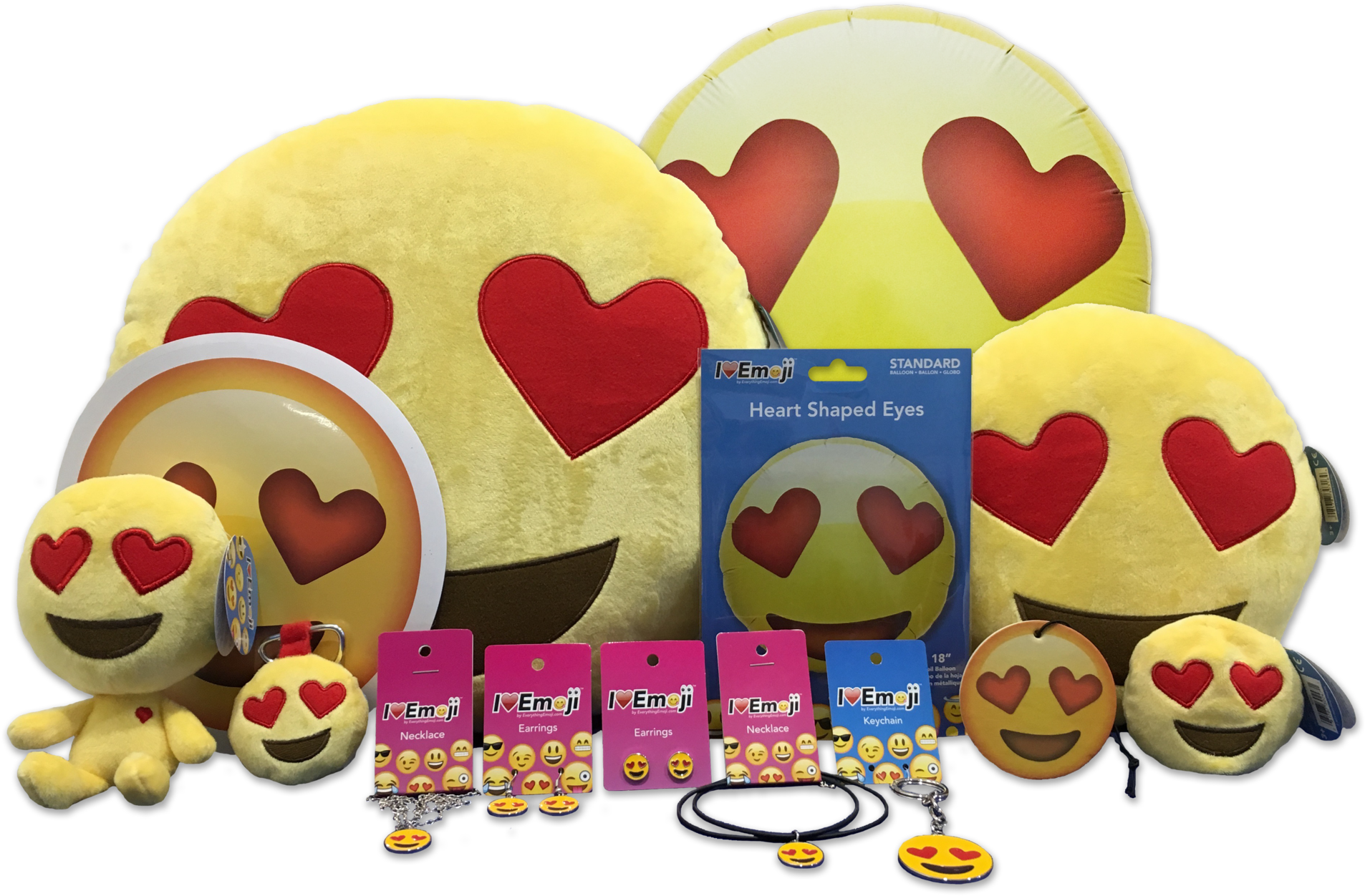 Emoji Yellow Heart Eyes Bundle Clipart (1906x1252), Png Download