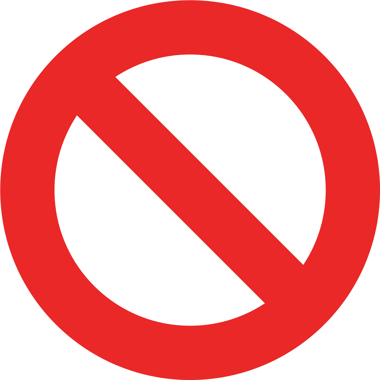 Download - International Prohibition Sign Png Clipart (2048x2048), Png Download