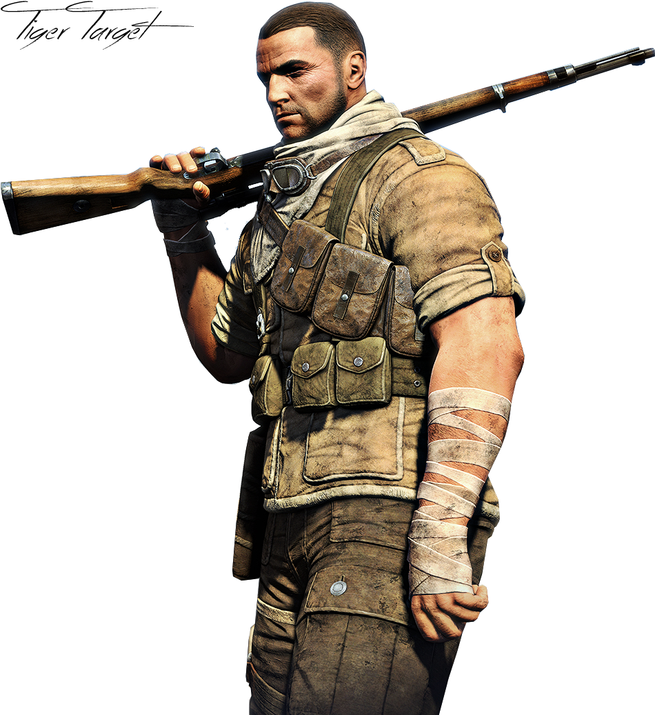 Sniper Elite Png Transparent Image - Sniper Elite Png Clipart (1016x1080), Png Download