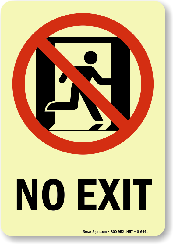 Zoom, Price, Buy - No Exit Sign Clipart (568x800), Png Download