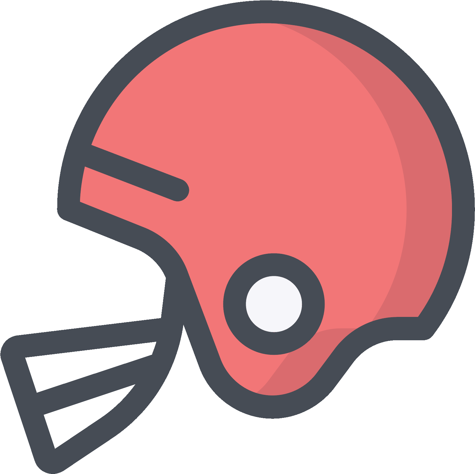 Americain Vector Free Download Alternative Clipart - Football Helmet Icon Png Transparent Png (1600x1600), Png Download