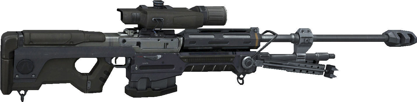 Sniper Rifle Png - Halo Sniper Rifle Png Clipart (1548x444), Png Download