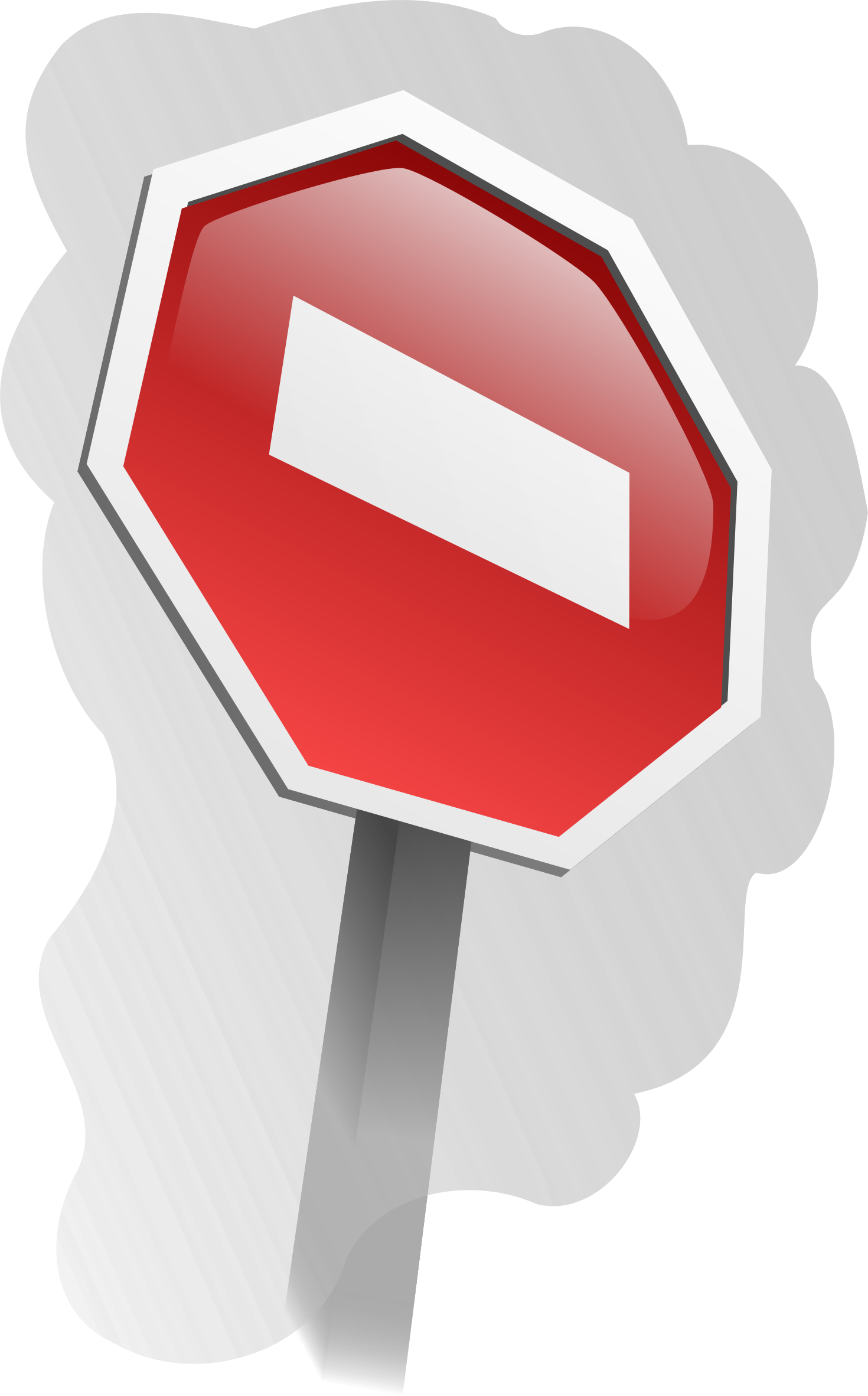 Png Format Images - Cartoon Stop Sign Clipart (1470x2364), Png Download