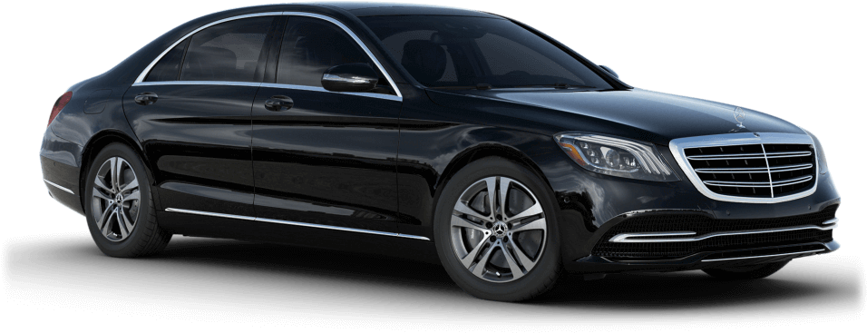 Black Mercedes S Class 2018 , Png Download - Grey Mercedes S Class Clipart (956x367), Png Download