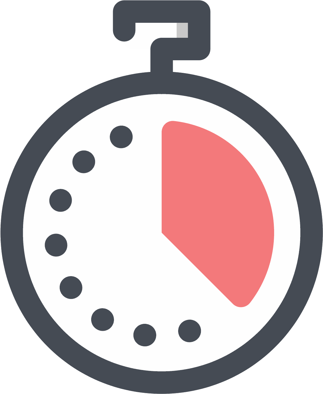 Stop Watch Png - Circle Clipart (1600x1600), Png Download