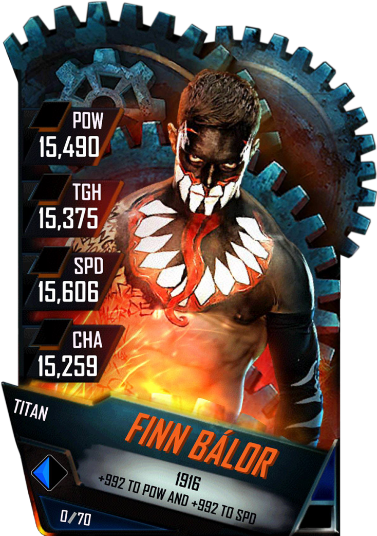 Finnbalor S4 18 Titan - Wwe Supercard Titan Fusion Clipart (733x1158), Png Download