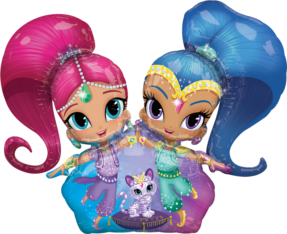 Awk Met Shimmer & Shine - Shimmer And Shine Png Clipart (1000x1000), Png Download