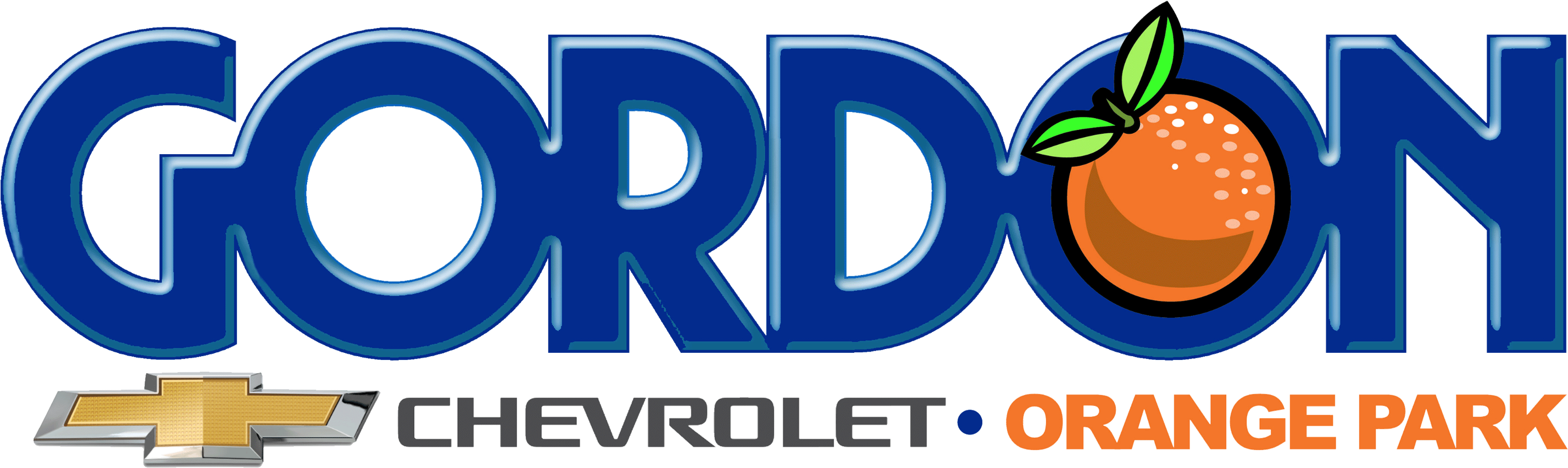 Gordon Chevrolet Logo Small - Gordon Chevrolet Orange Park Clipart (3567x1054), Png Download