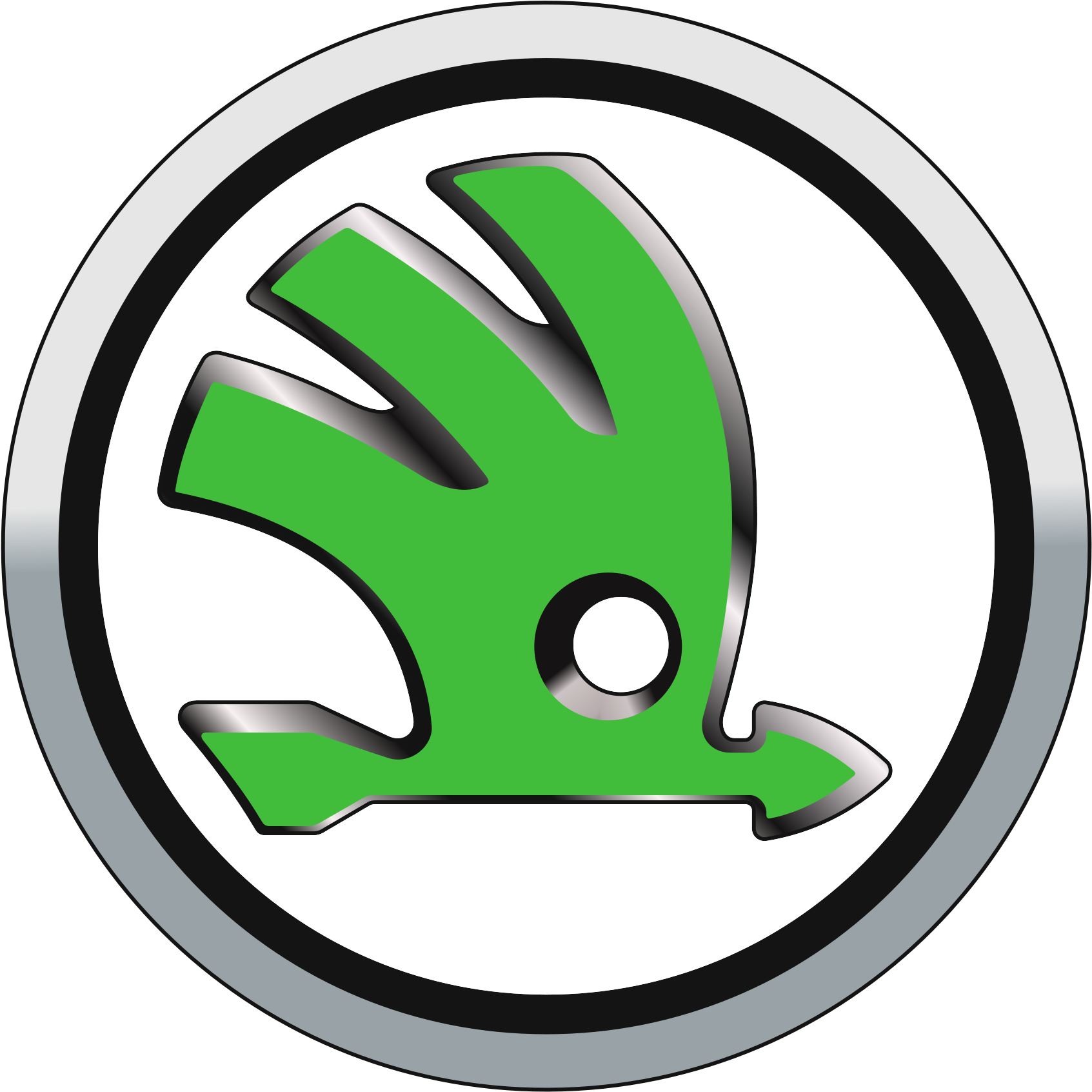 Škoda Logo, Skoda Car Symbol Png - Skoda Logo Clipart (1736x1727), Png Download