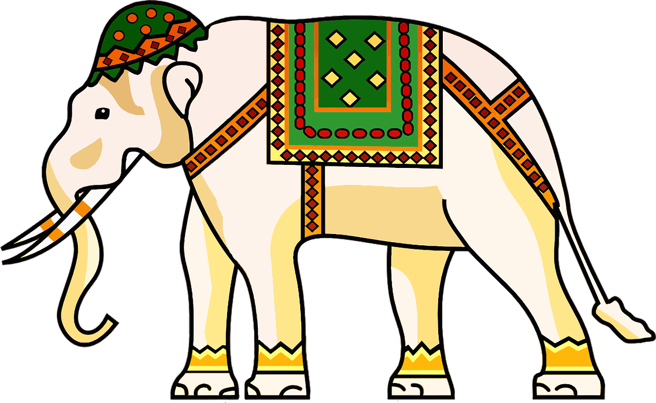 All Photo Png Clipart - Decorated Elephant Png Transparent Png (1218x750), Png Download