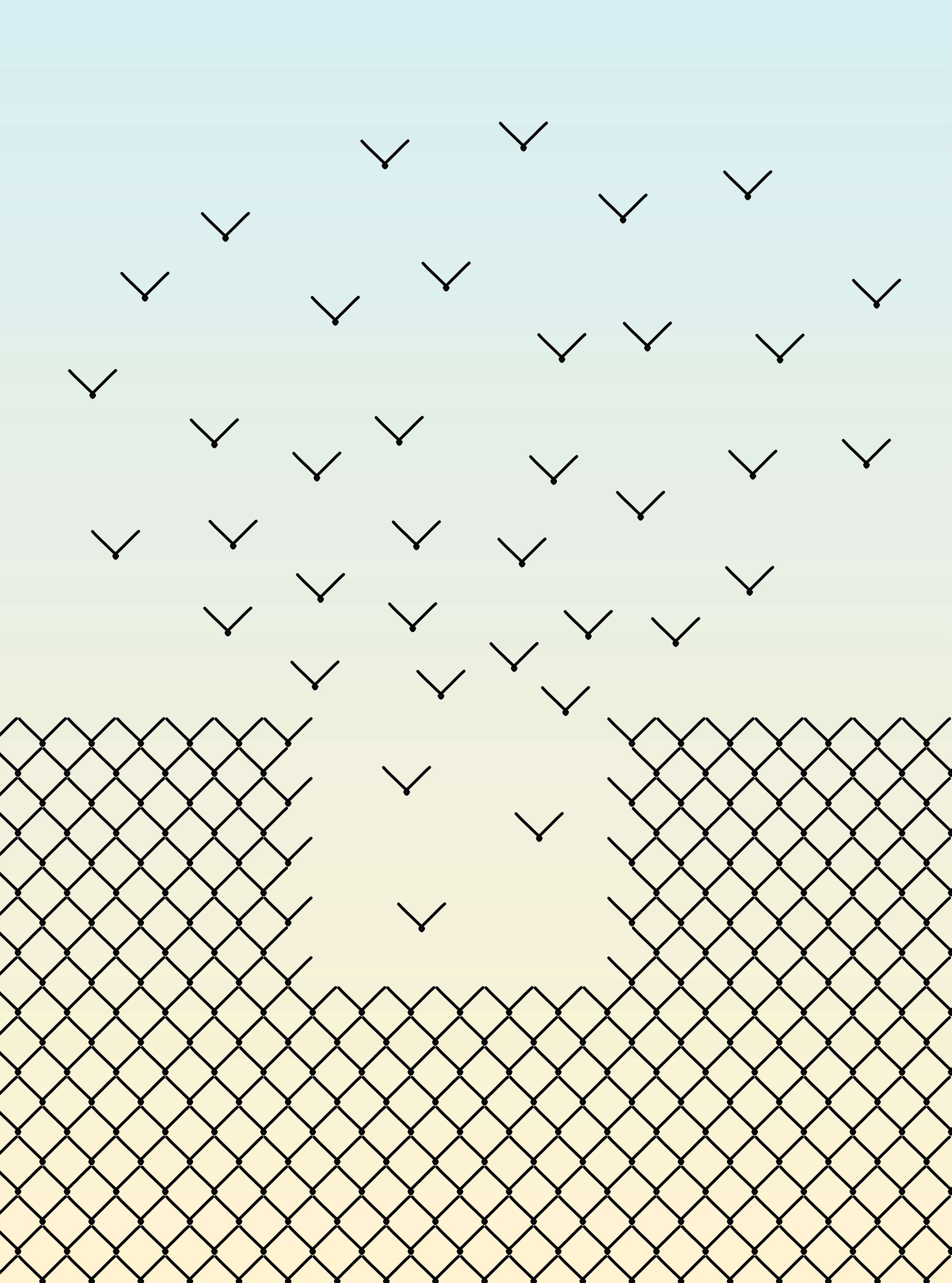 Chain Link Fence Liberty - Svg Chainlink Fence Clipart (2943x3966), Png Download