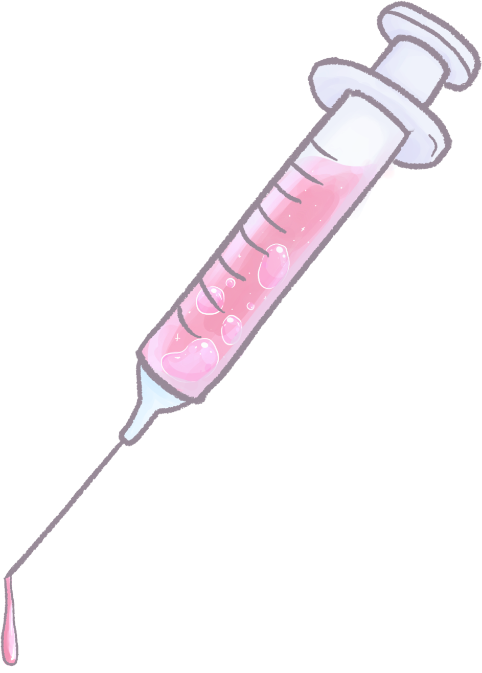 Syringe Clipart Transparent Tumblr - Syringe - Png Download (1280x1493), Png Download