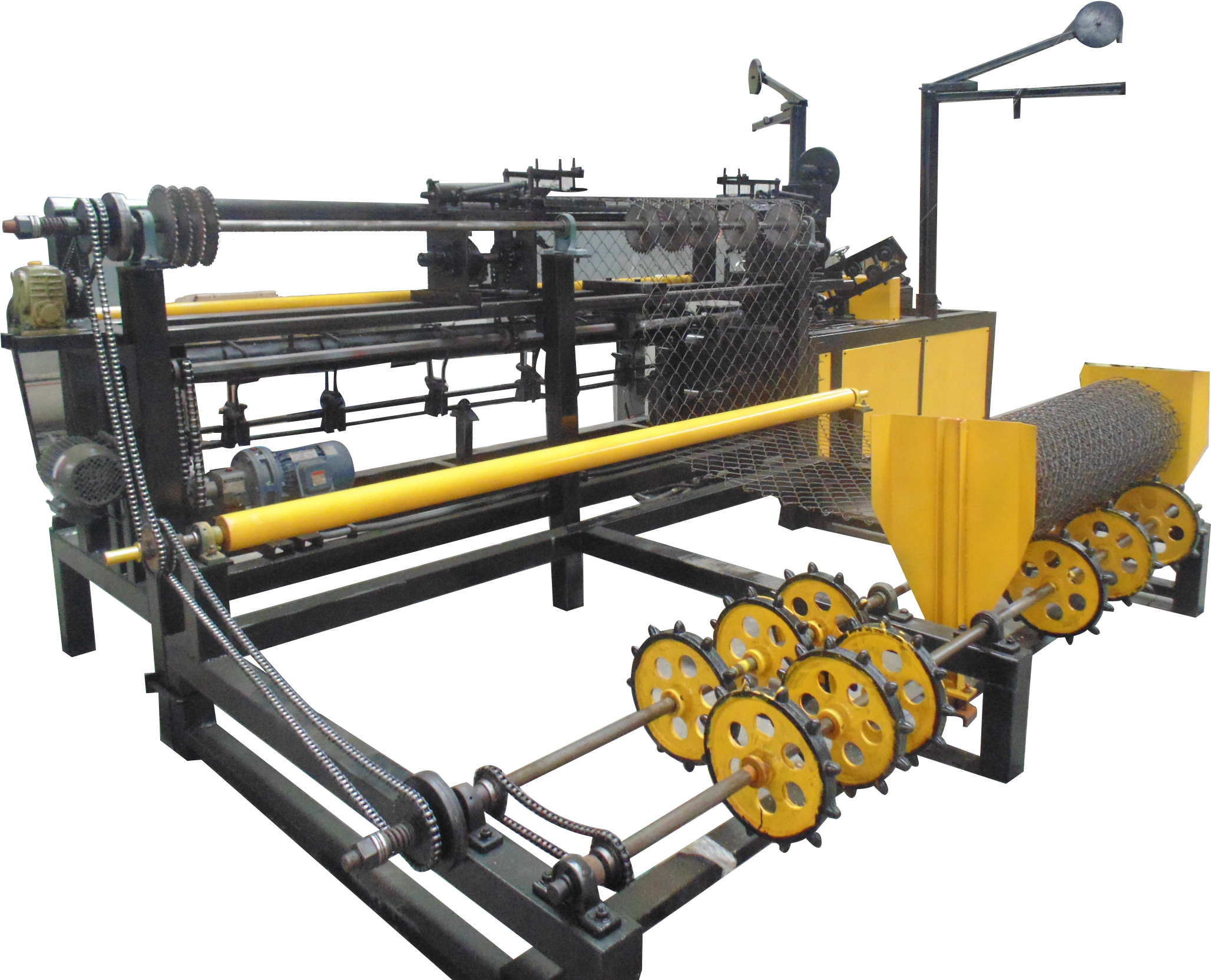 Double Wire Feeding Chain Link Fence Machine Clipart (2056x1664), Png Download