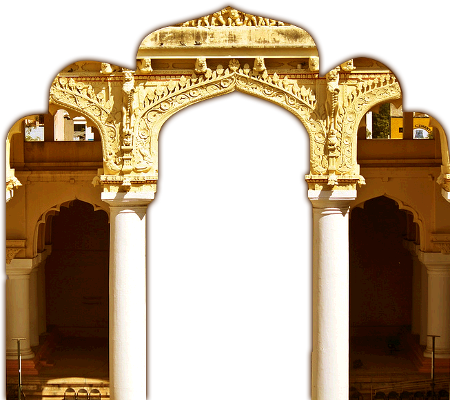 Madurai Travels - Mahal - Triumphal Arch Clipart (653x581), Png Download