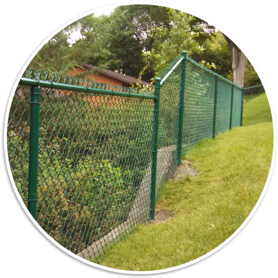 Vinyl Landscape Fences - Fence Clipart (634x672), Png Download