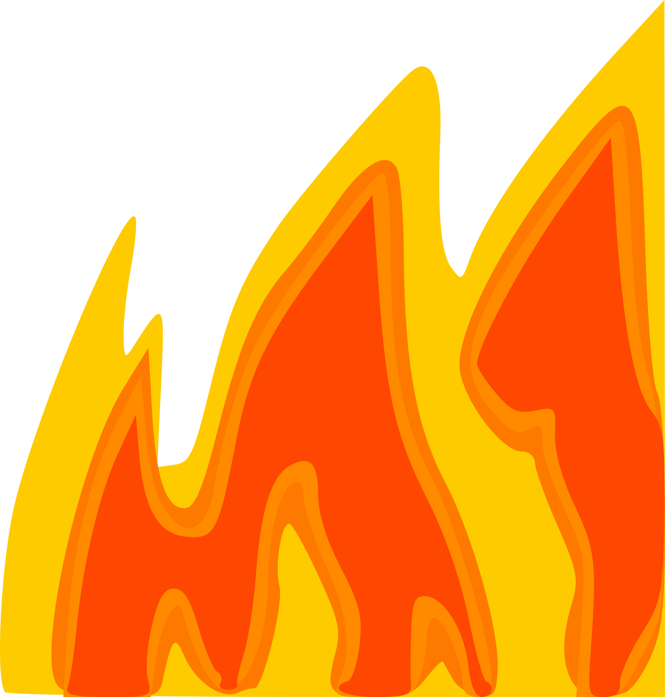 Hell Clipart Candle Flame - Flames Clip Art - Png Download (999x1047), Png Download