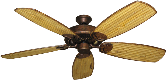 Marvellous Copper Ceiling Fan Copper Table Fan Lowes - Bamboo Replacement Fan Blades Clipart (800x392), Png Download