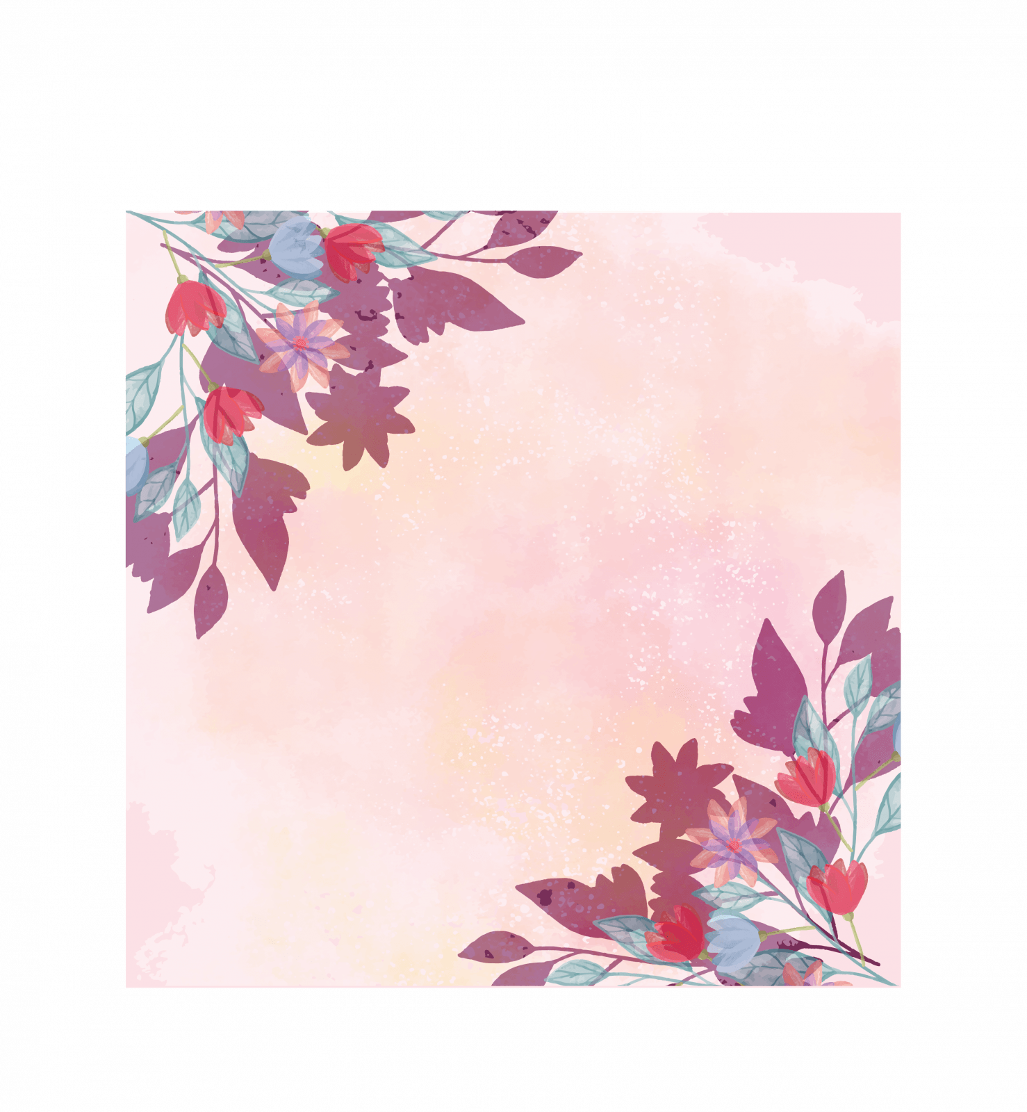 Floral Design Clipart (1478x1600), Png Download