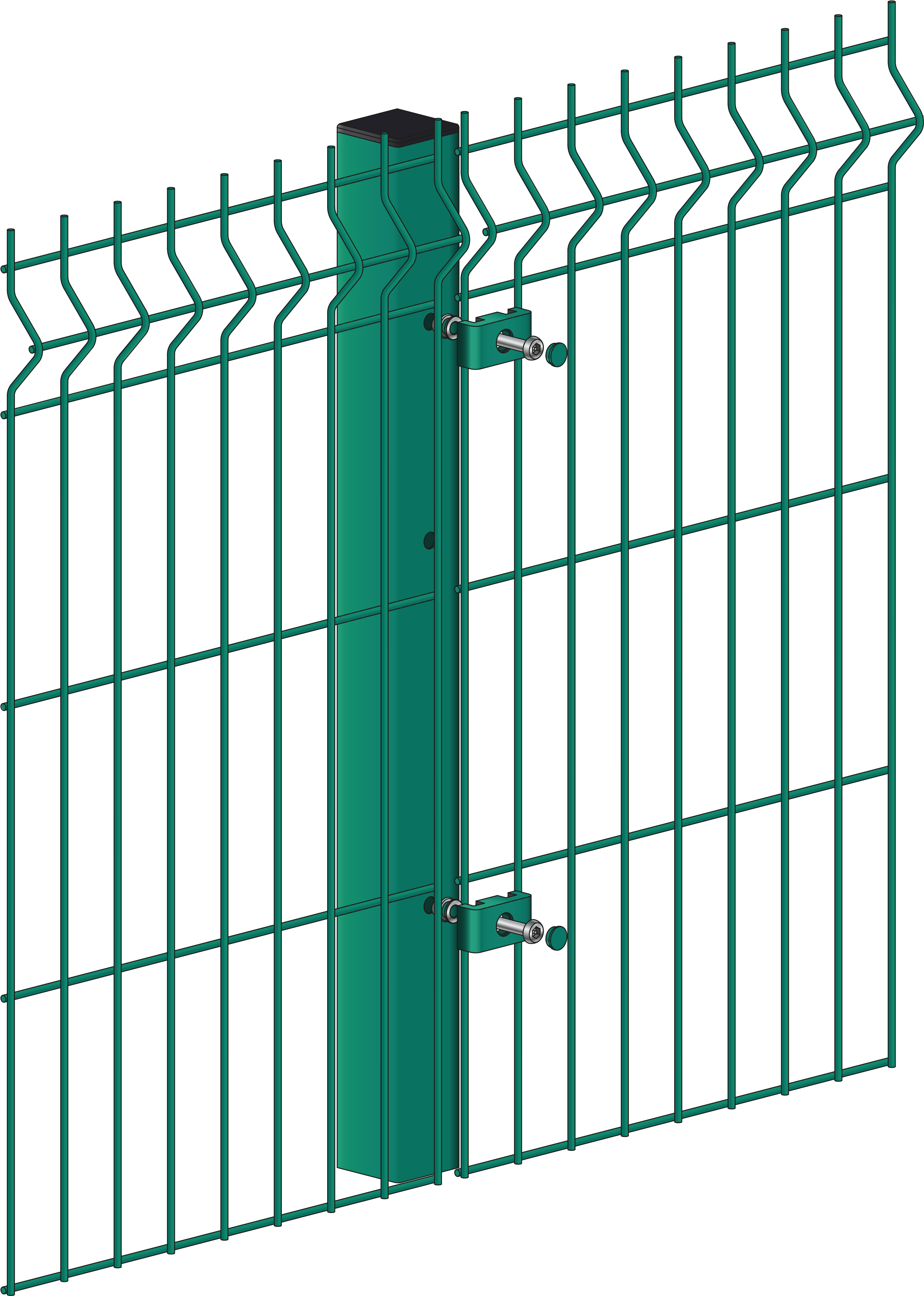 A Photo Of An Alexandra Protek 1000 General Mesh - Mesh Security Fencing Clip - Png Download (2501x3500), Png Download