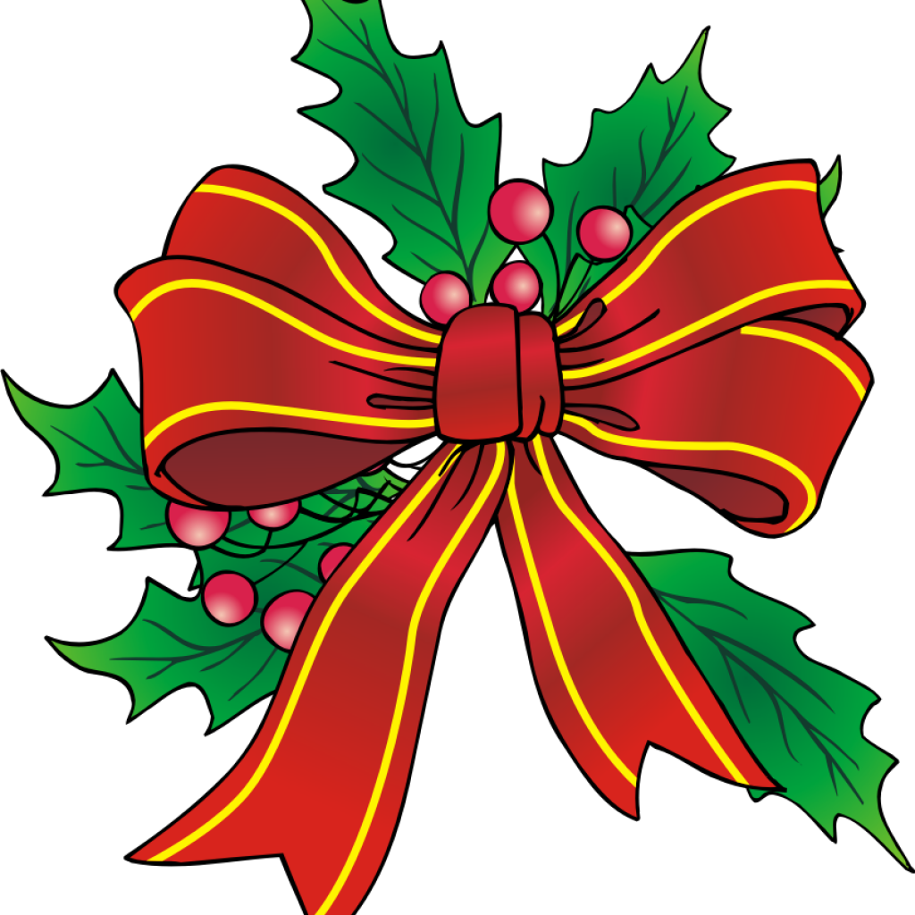 Christmas Bow Clipart Christmas Clip Art Christmas - Free Printable Clip Art Christmas - Png Download (1024x1024), Png Download