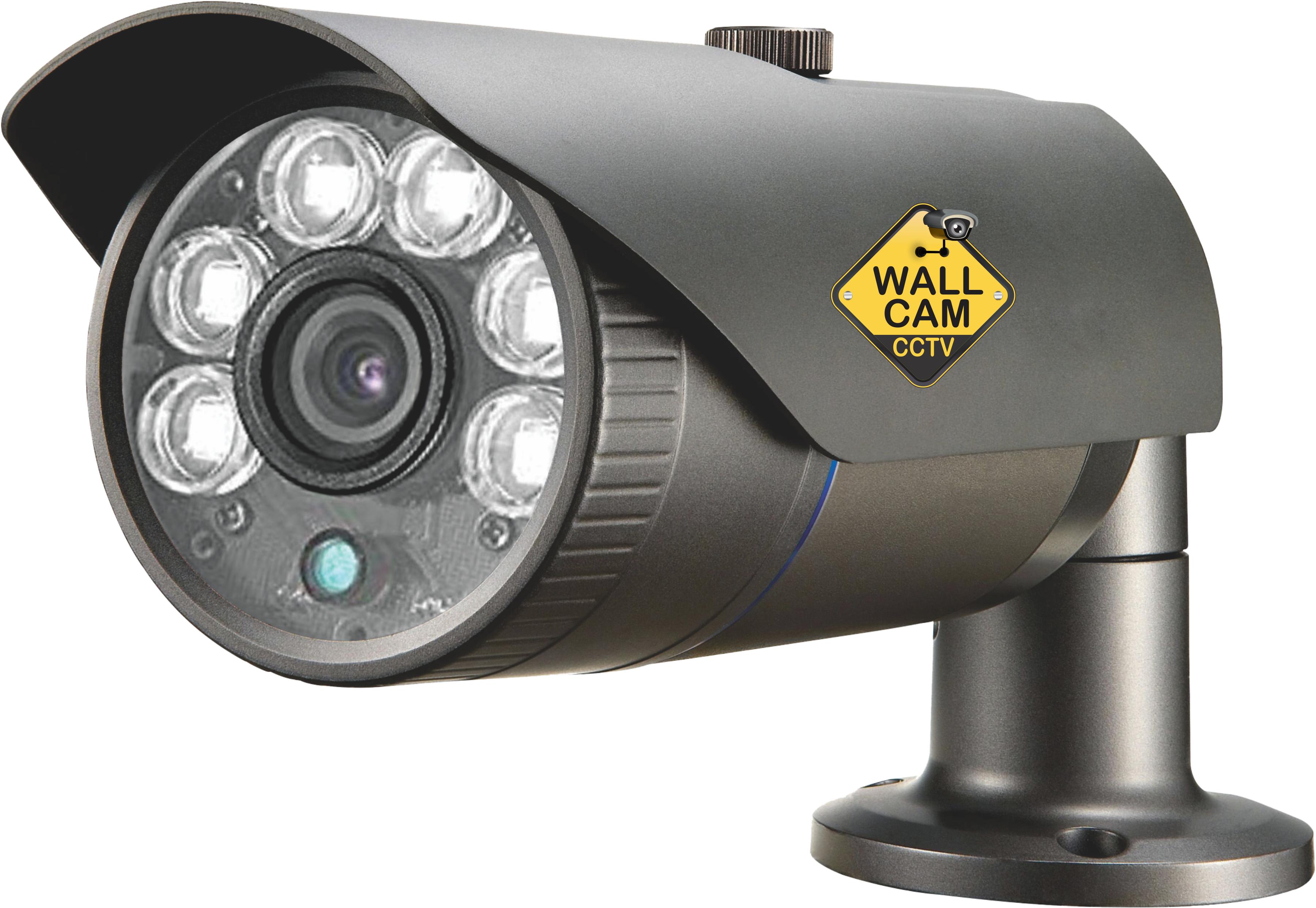 Grey Bullet - Videocon Cctv Camera Price List Clipart (3599x2484), Png Download