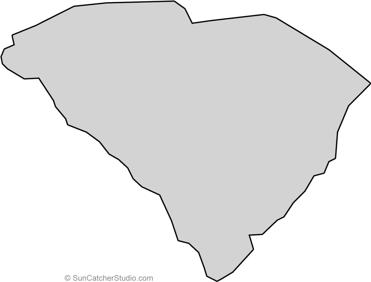 North Carolina State Outline Png - Georgia Clipart (1460x1156), Png Download