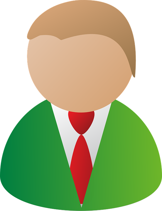 Person Male Head Shoulders Jacket Tie Red People - Person Clip Art - Png Download (552x720), Png Download